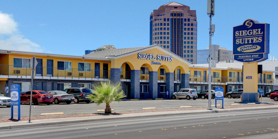 Siegel Suites E Twain Ave Las Vegas, NV affordable extended stay weekly & monthly rate apartments