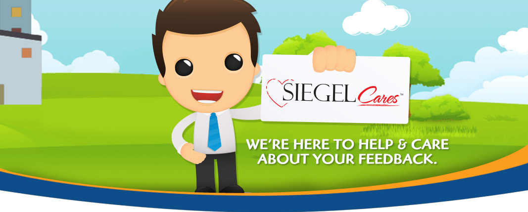 Siegel Cares banner - Siegel Suites low cost flexible stay apartments