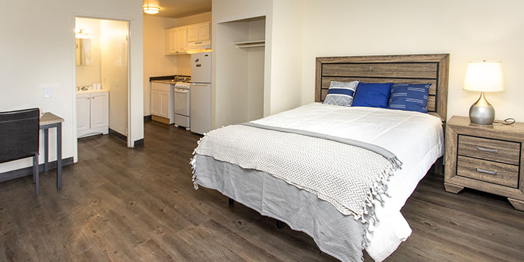 Siegel Suites 700 N Las Vegas Boulevard Las Vegas, NV 89101 affordable flexible stay apartments